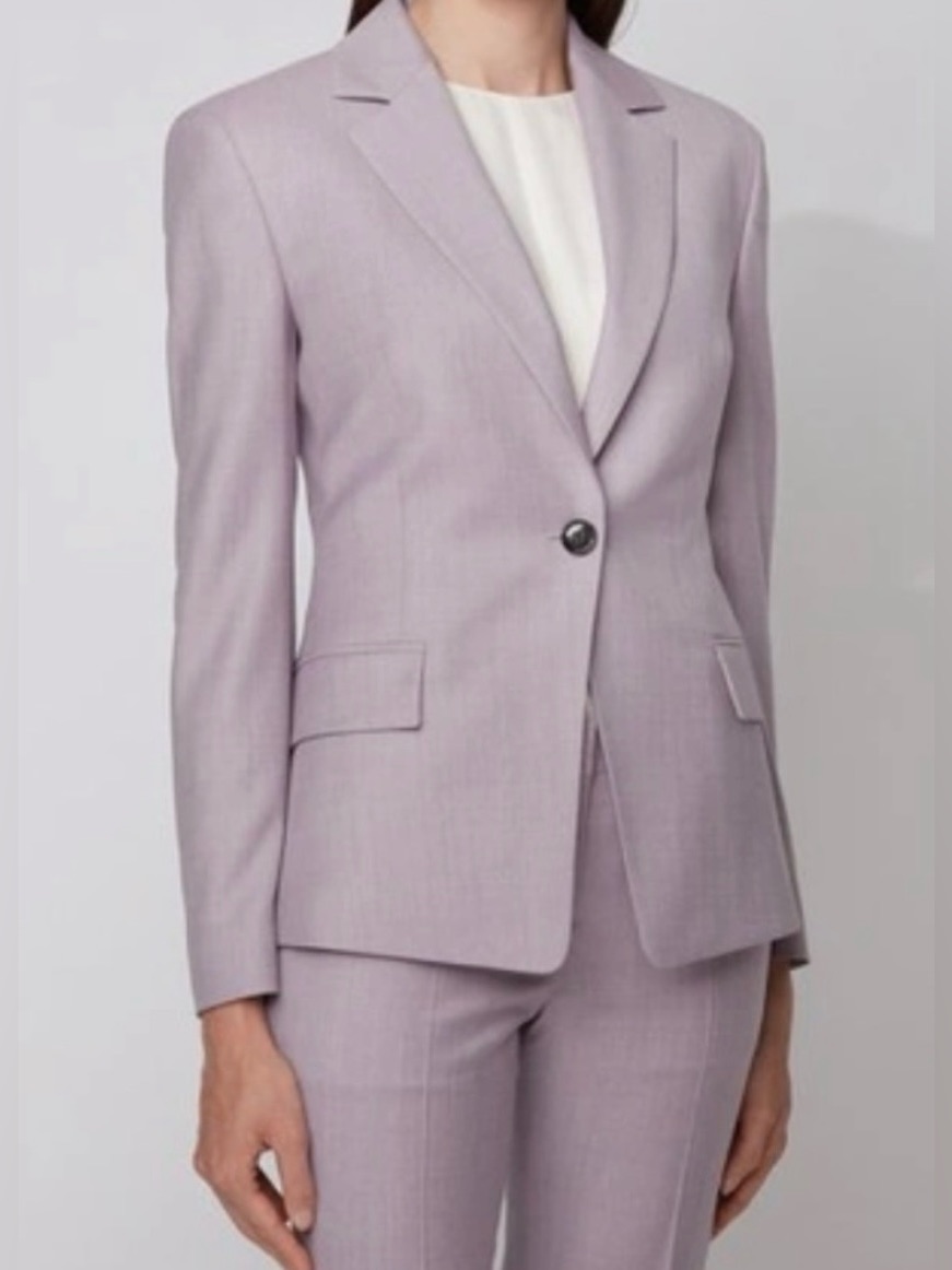Hugo Boss Lavender Janeri Virgin Wool Blazer Size S